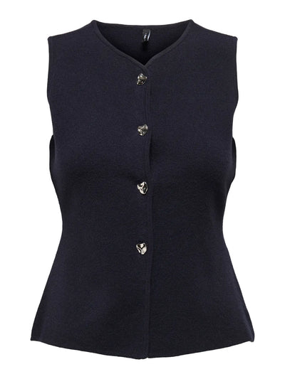 Ibi Knit Waistcoat Black