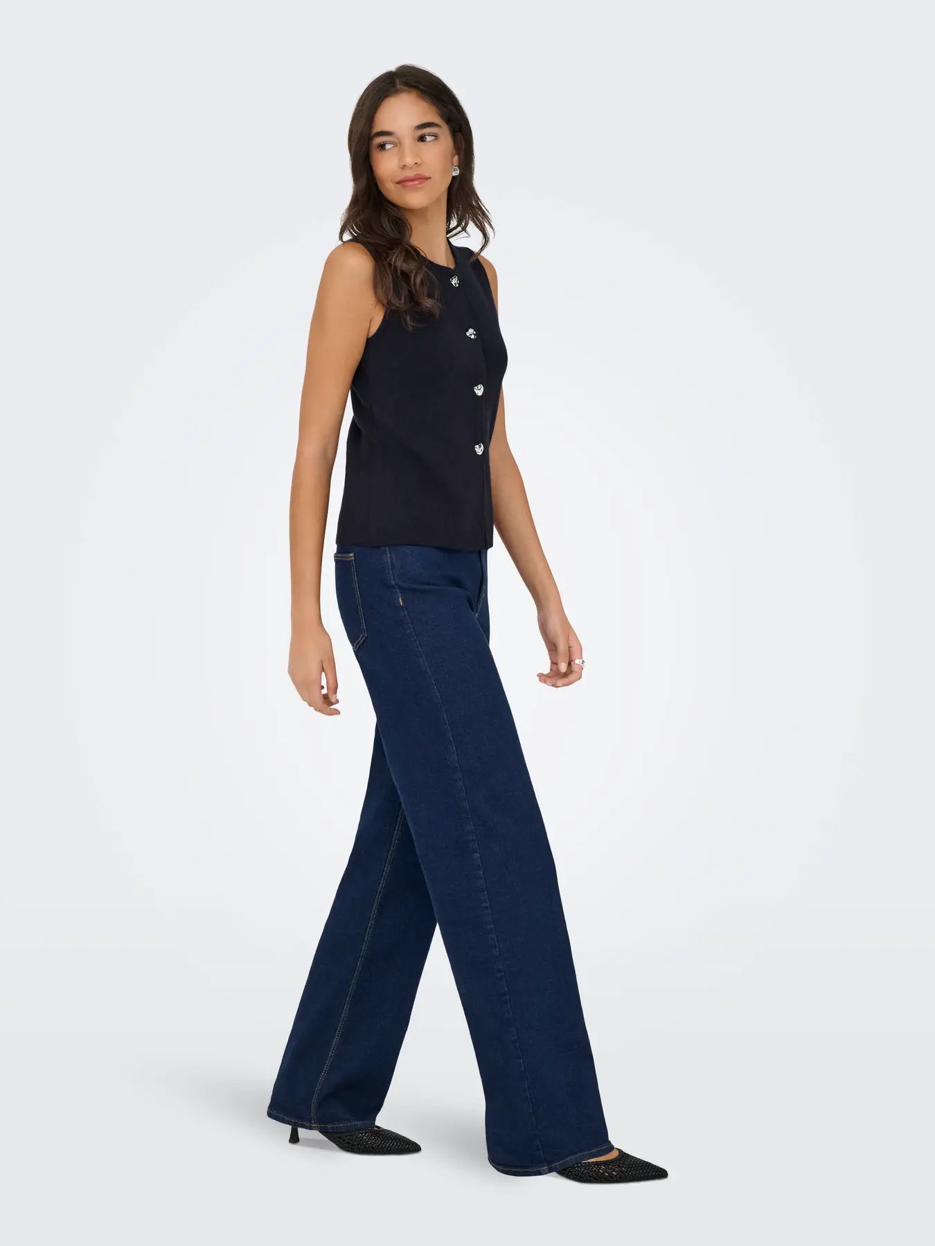 Ibi Knit Waistcoat Black