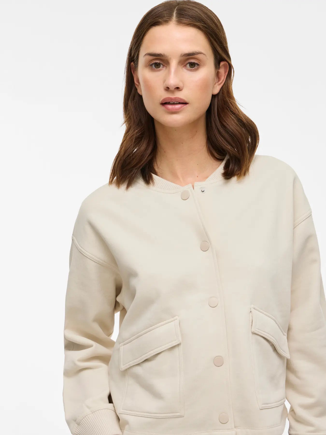 Odessia Jersey Jacket Cream