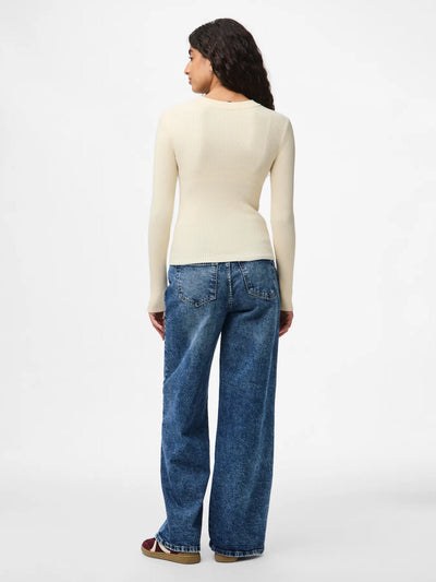 Mira Ribbed Jumper Taupe