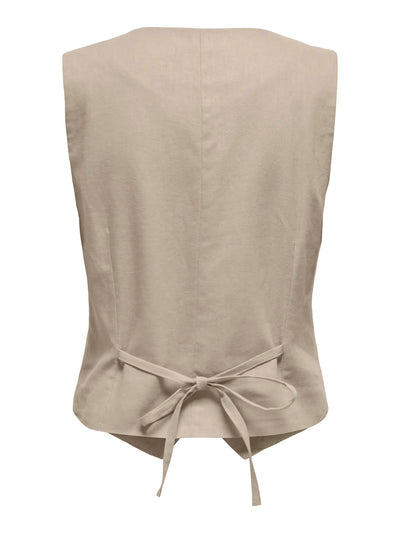 Caro Linen Waistcoat