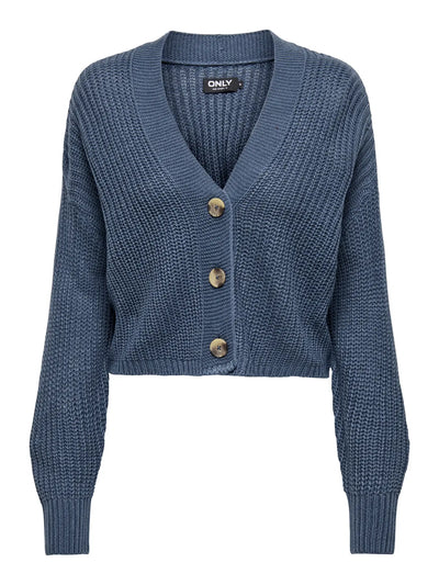 Cropped Cardi Indigo