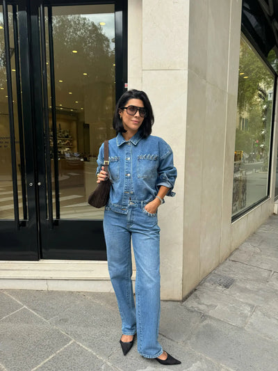 Eyelet Detail Jeans