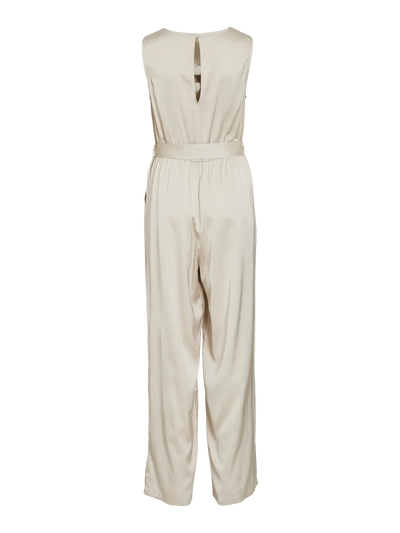 Satin Jumpsuit Cream