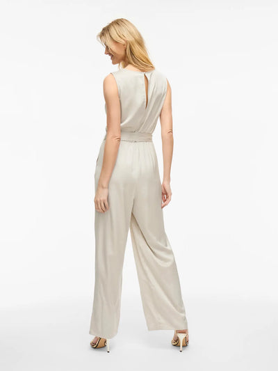 Satin Jumpsuit Cream