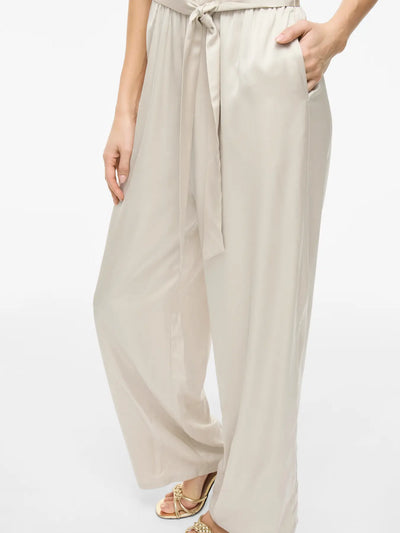 Satin Jumpsuit Cream