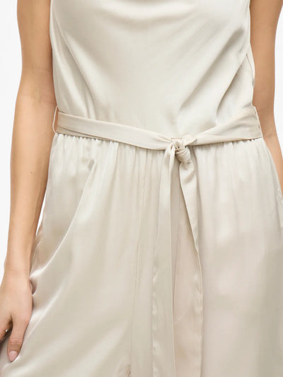 Satin Jumpsuit Cream