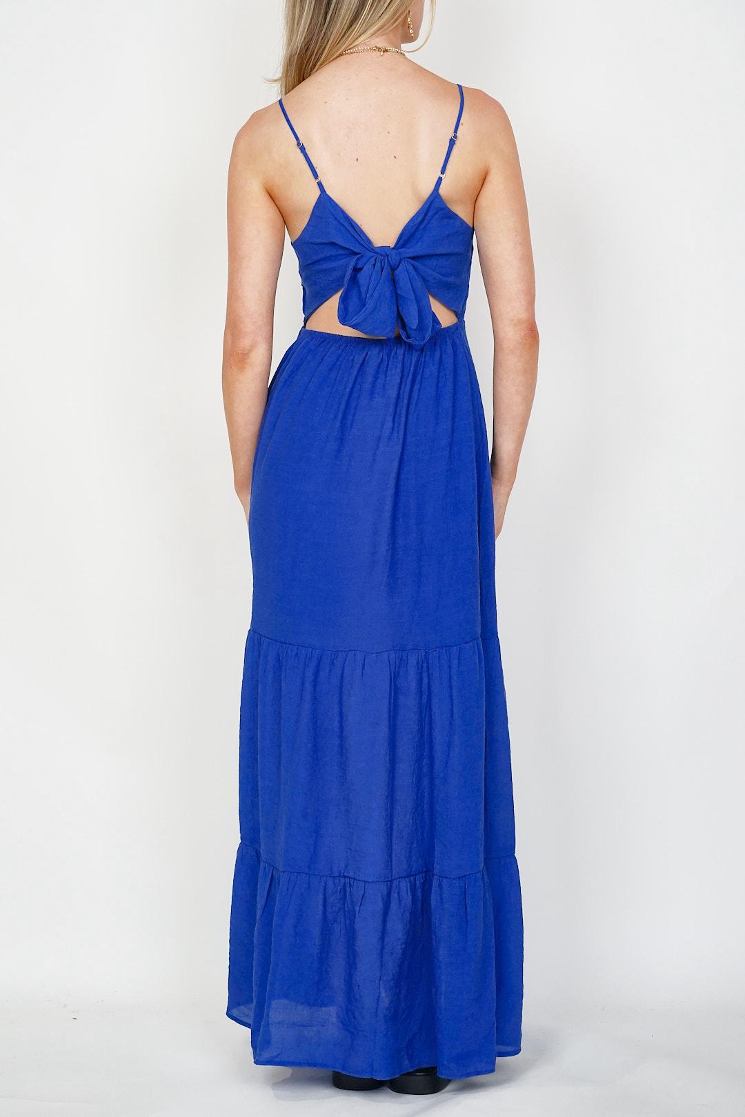 Jinny Cobalt Spaghetti Strap Dress