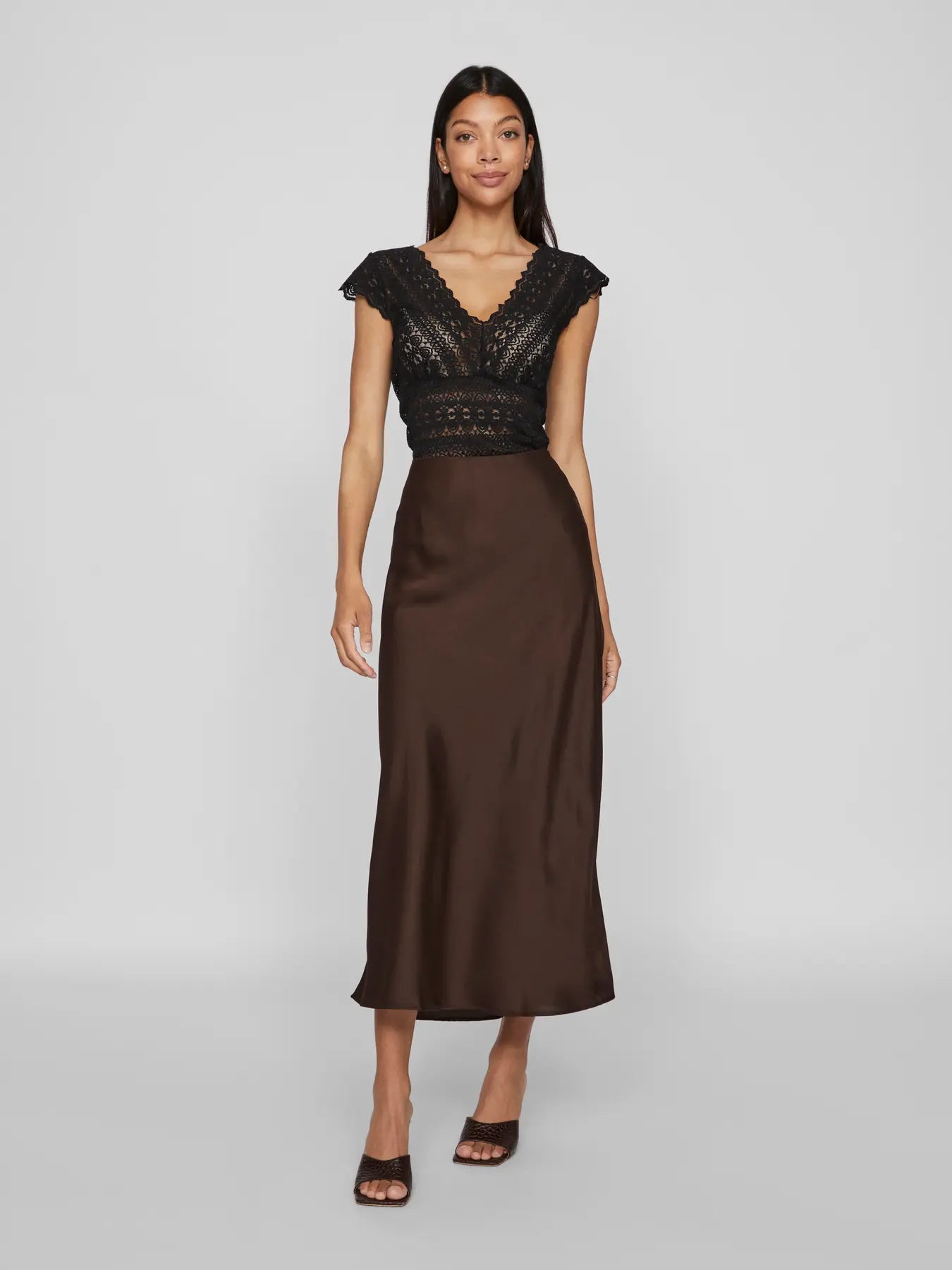 Viellette Maxi Skirt Coffee