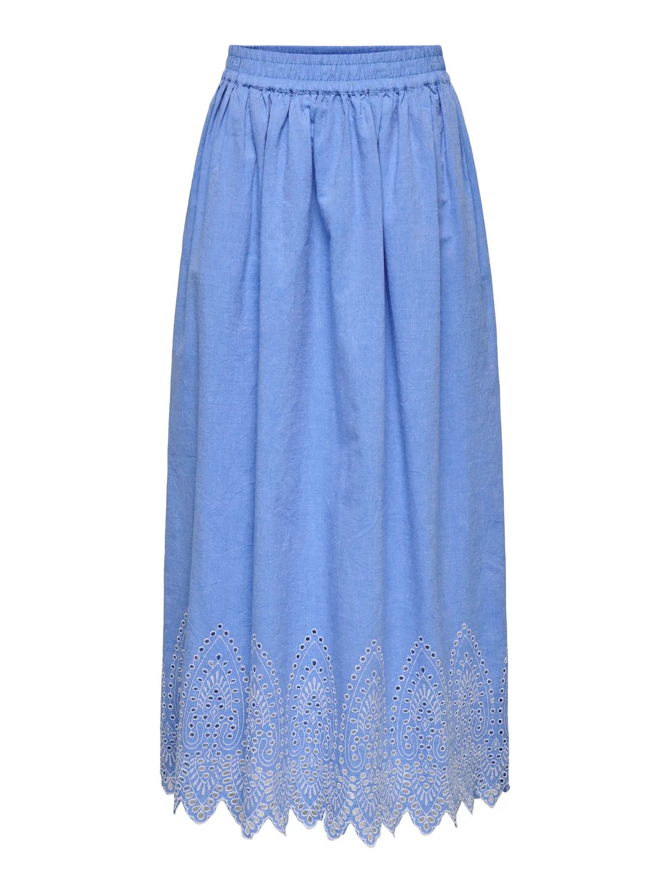 Broiderie Anglaise Skirt Blue