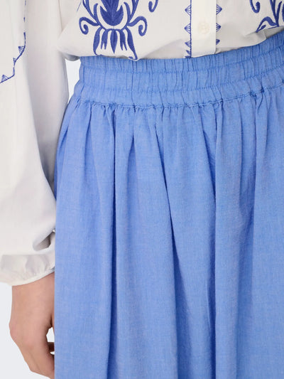 Broiderie Anglaise Skirt Blue