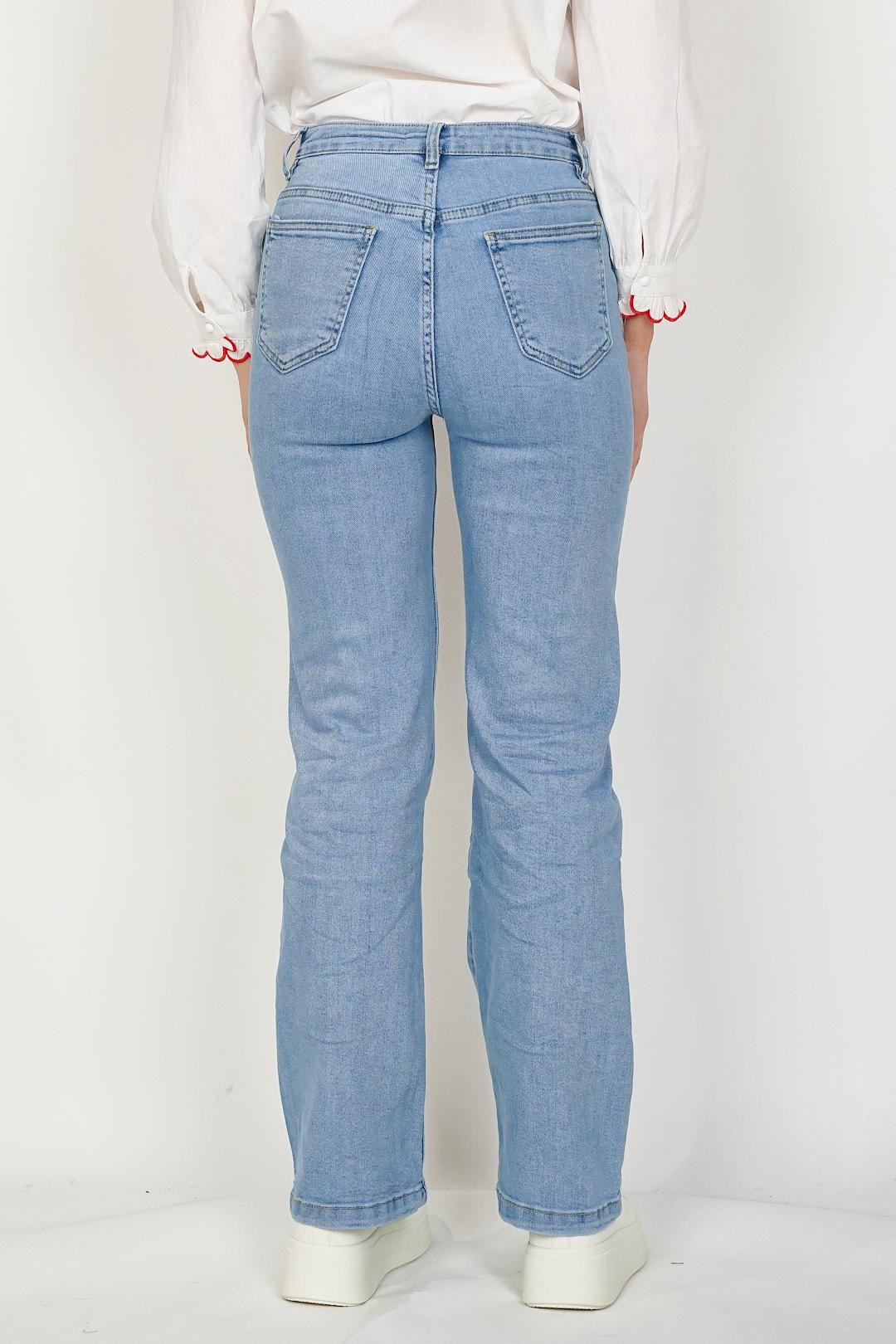 Plait Pocket Jeans Blue