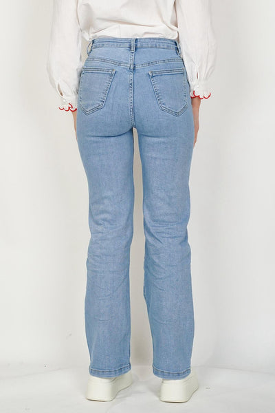 Plait Pocket Jeans Blue