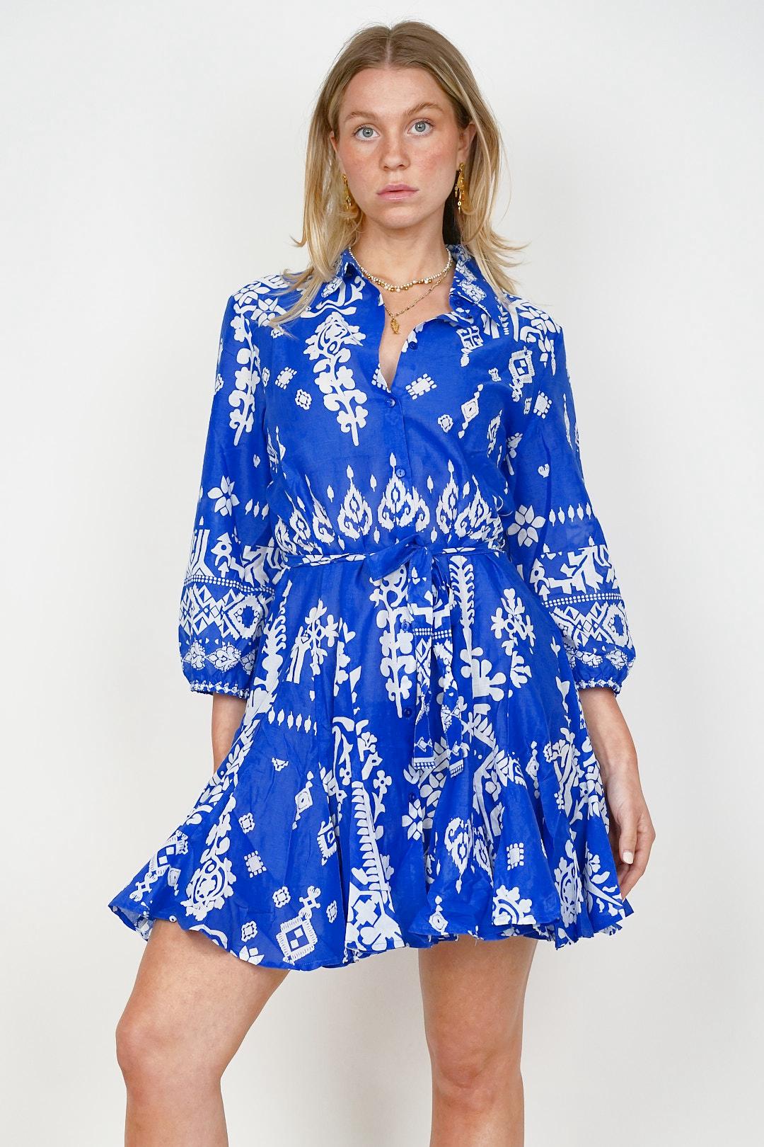 Bianca Dress Blue