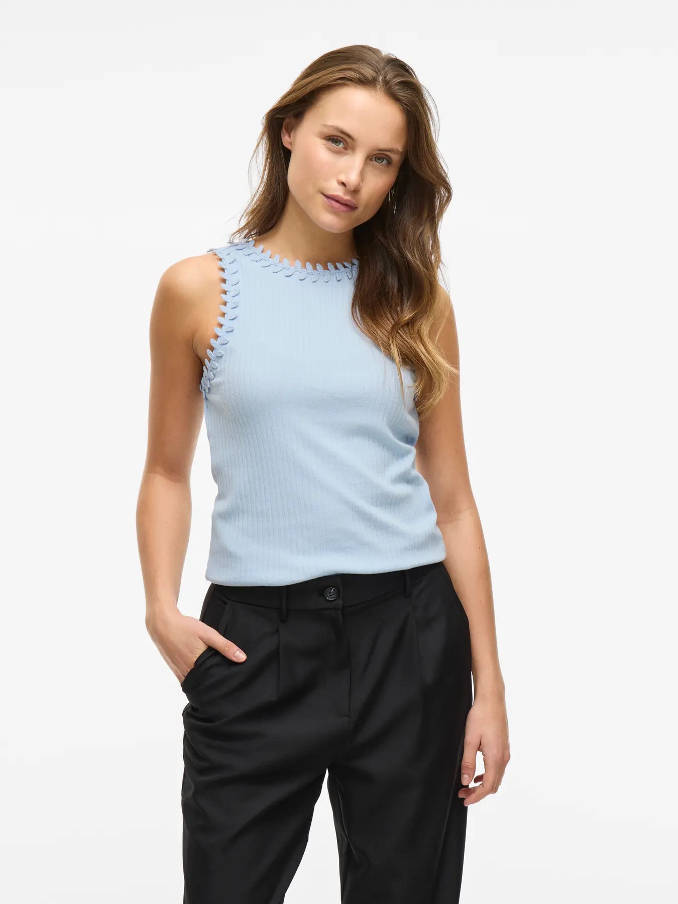Leaf Cami Blue