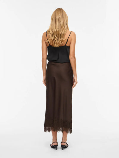 Viellette Lace Skirt Brown