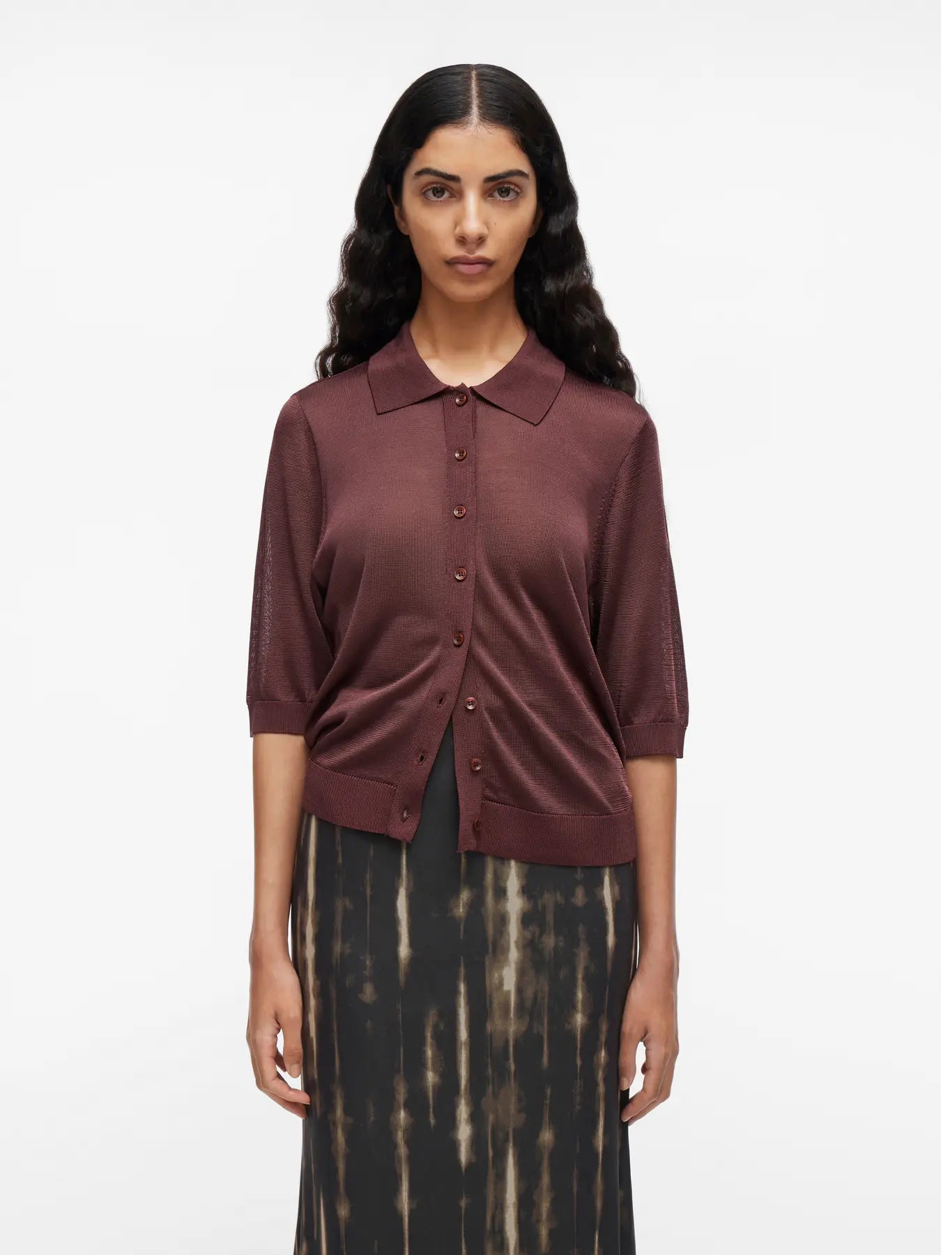 Clara Claret Cardigan