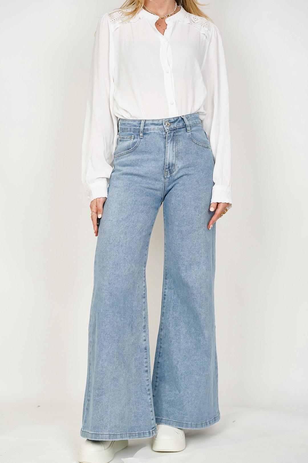 Palazzo Jeans Blue