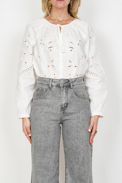 Muse Butterfly Blouse White