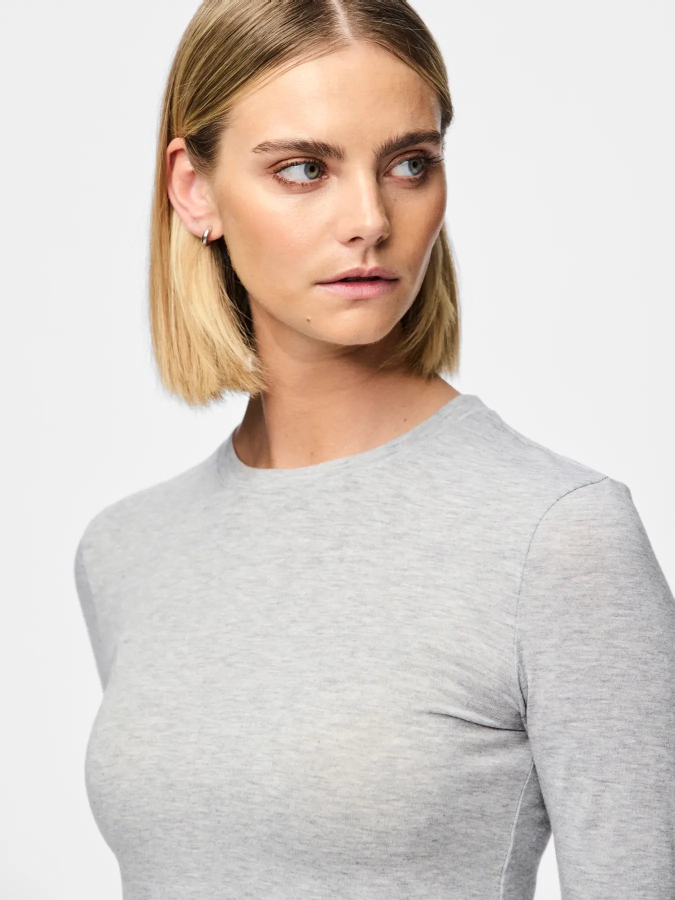 Maria Long Sleeve Tee Grey