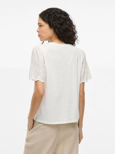 Broidery Sleeve Tee