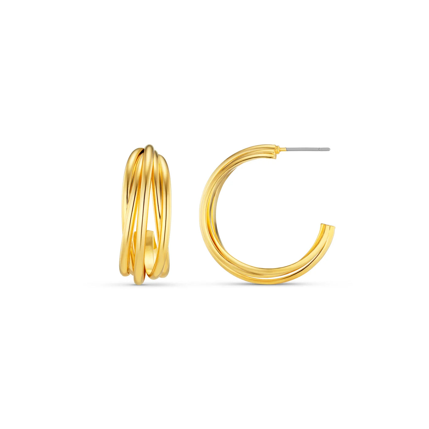 Open Interlocking Mid-Size Hoops