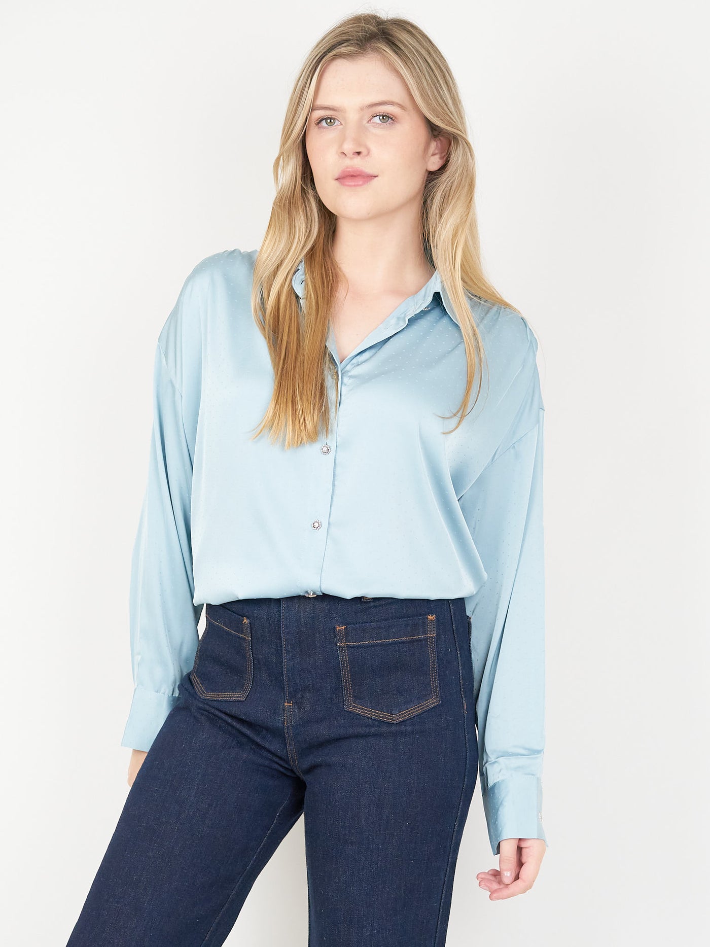 Sweewe Blouse Ice Pale Blue