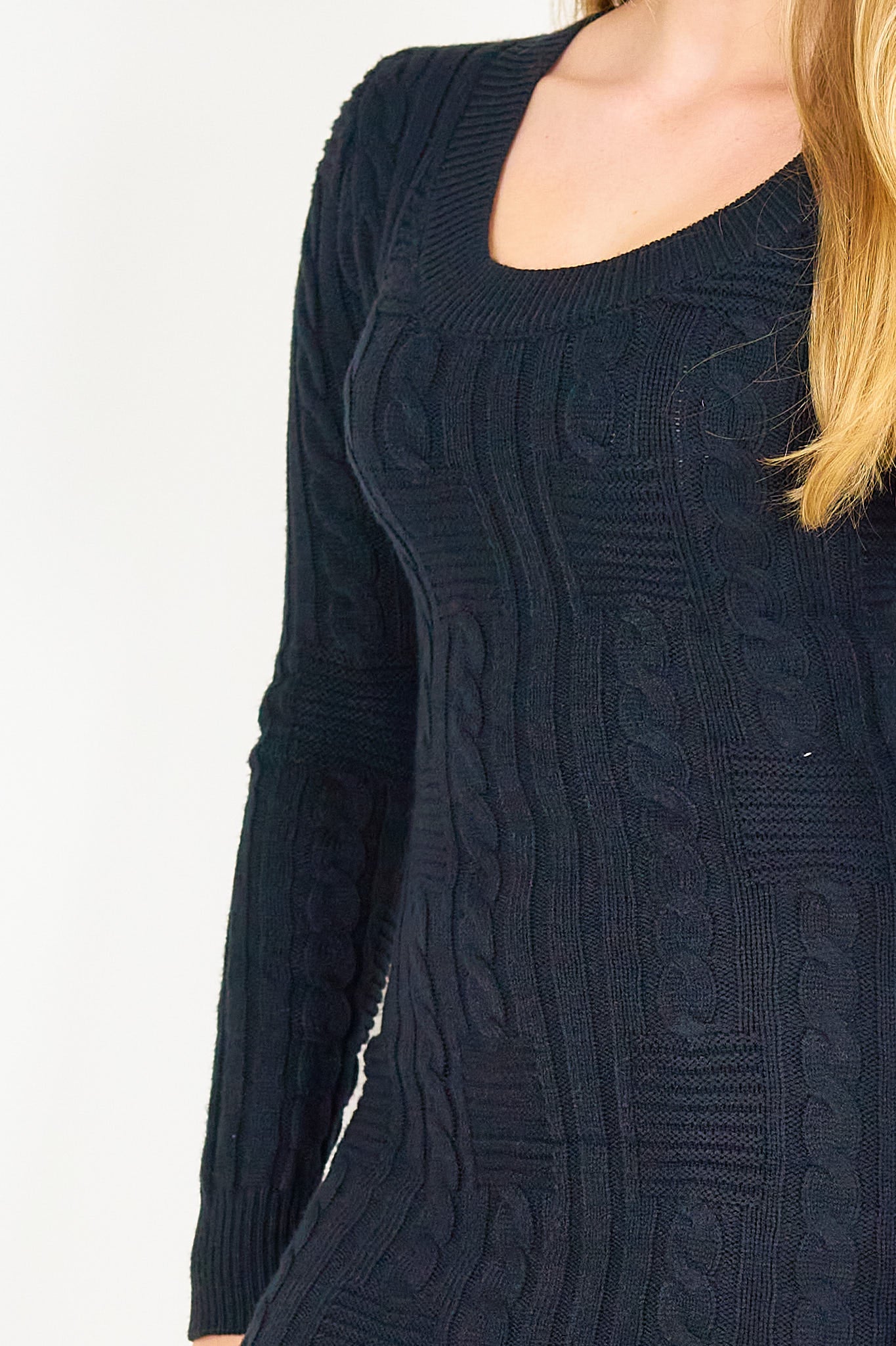 Golden Days Form Fit Dress Black