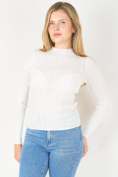 BP Sheer Jumper White