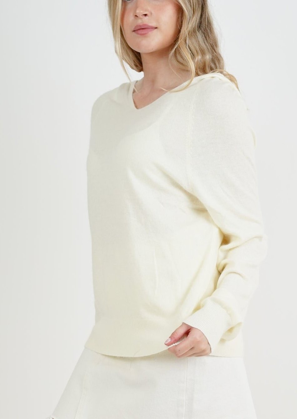 Angora Hoodie Cream 73208