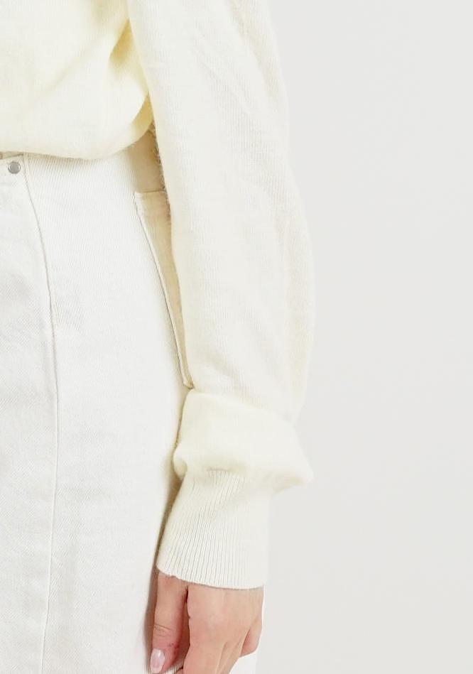 Angora Hoodie Cream 73208