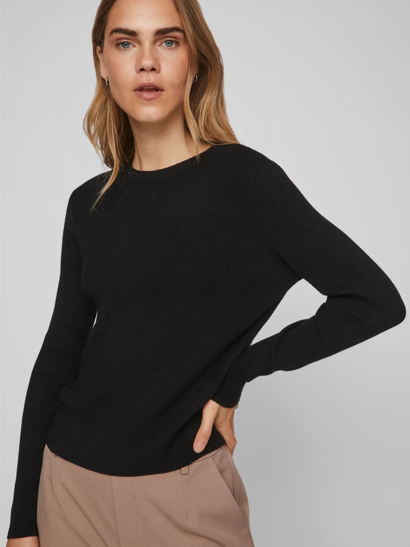 Kate Slimline Jumper Black