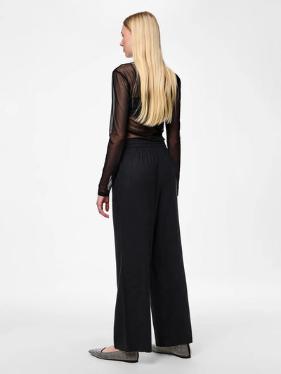 Linen Trousers Black