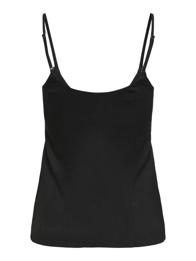 Adora Waistcoat Top Black