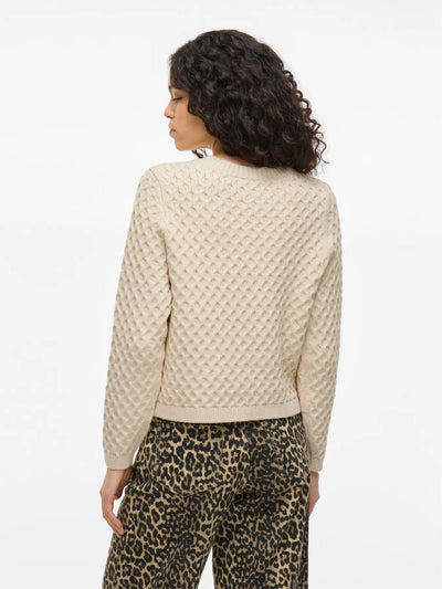Cotton Rope Knit Cardi-jacket