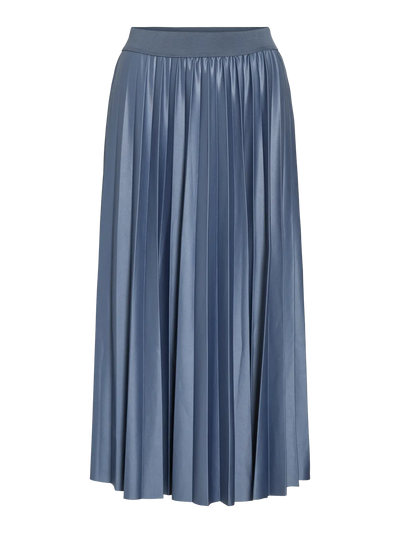 Pleated Midi Skirt Petrol