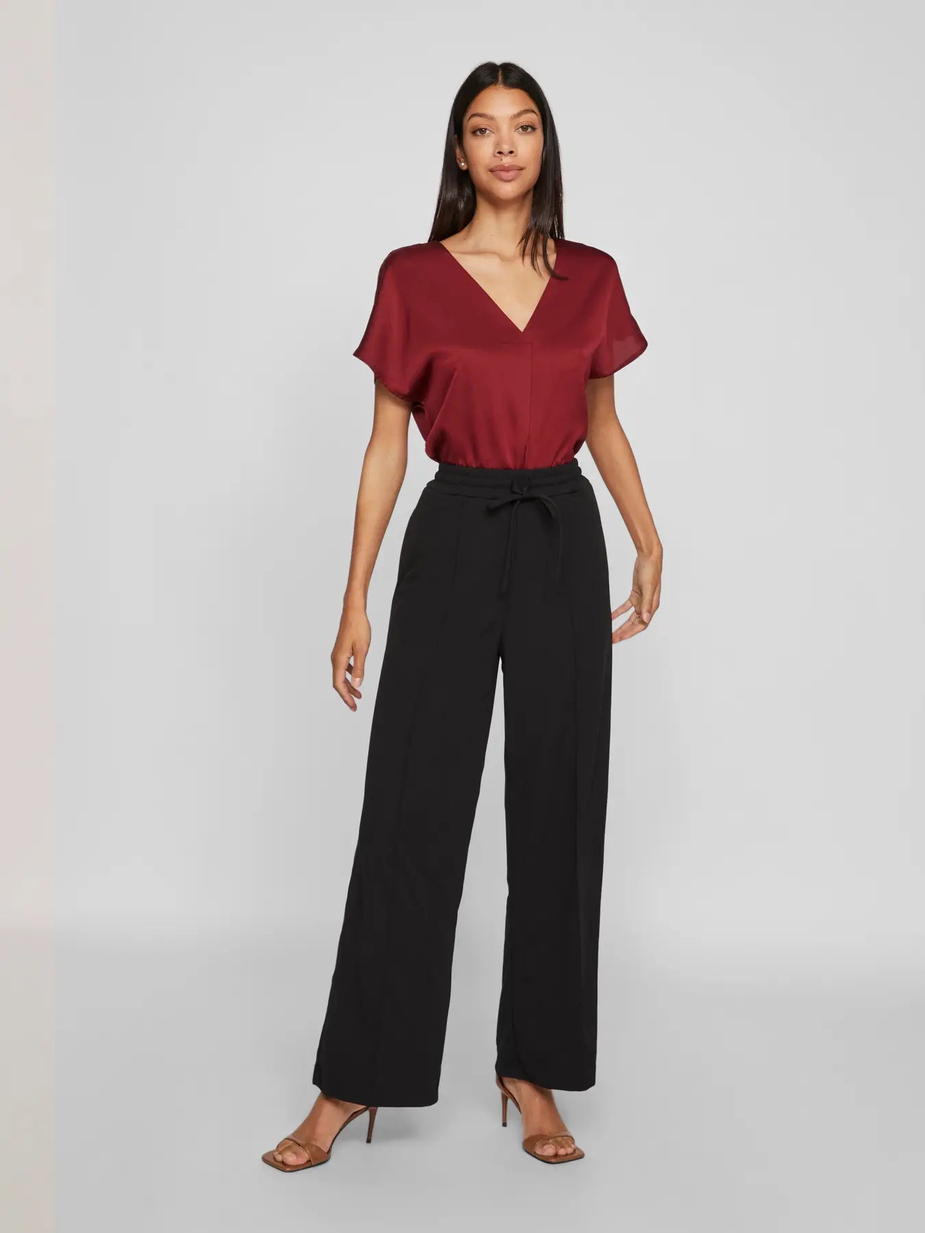 Black Drawstring Trousers