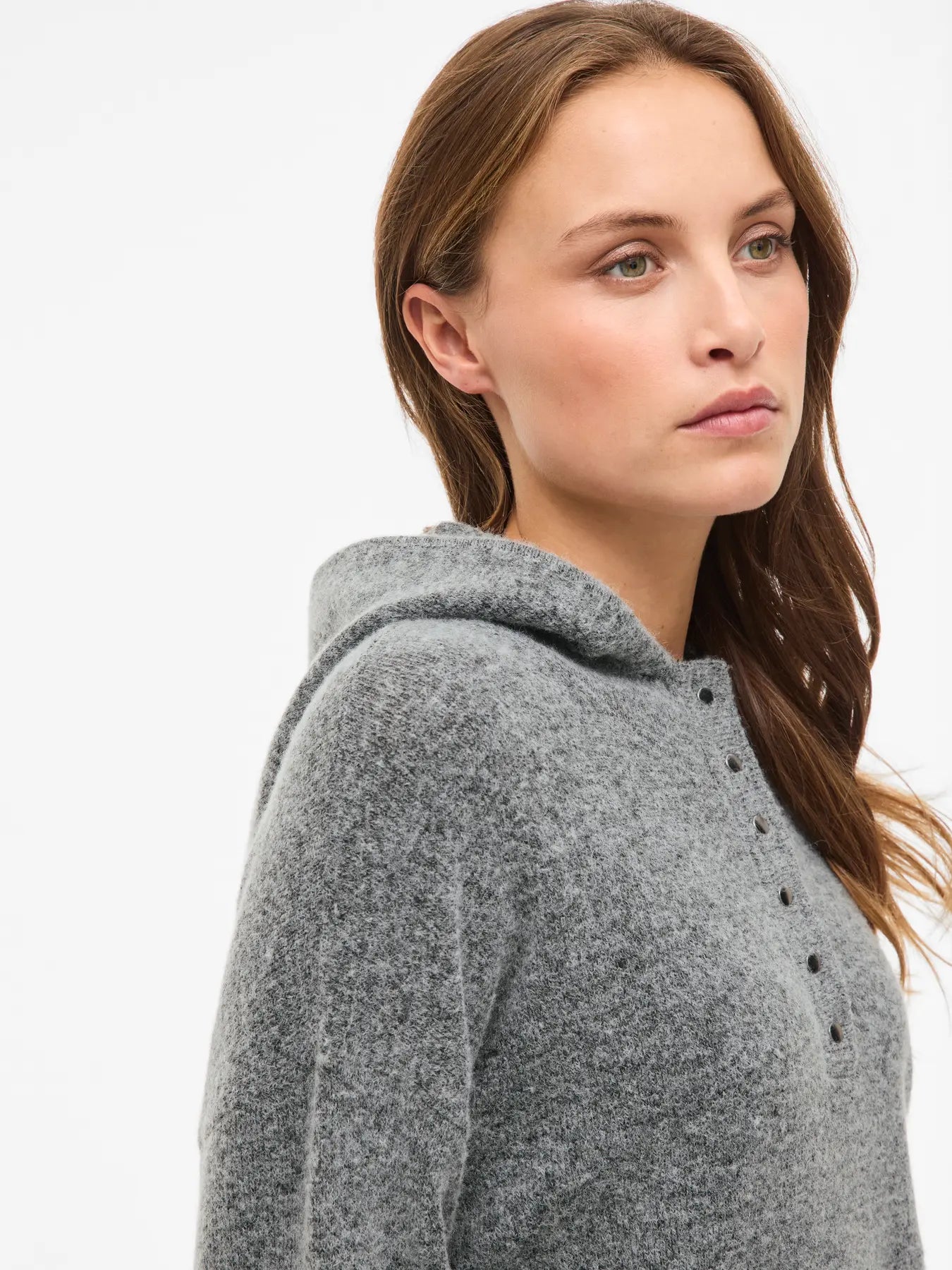 Casti Button Hoodie