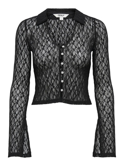 Pulse Lace Top Black