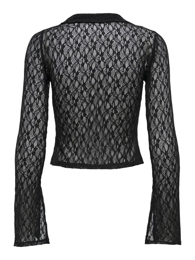 Pulse Lace Top Black