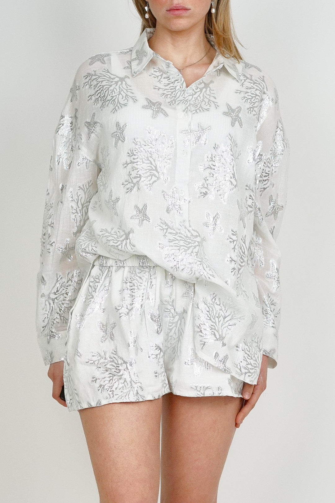 Silver Starfish Blouse