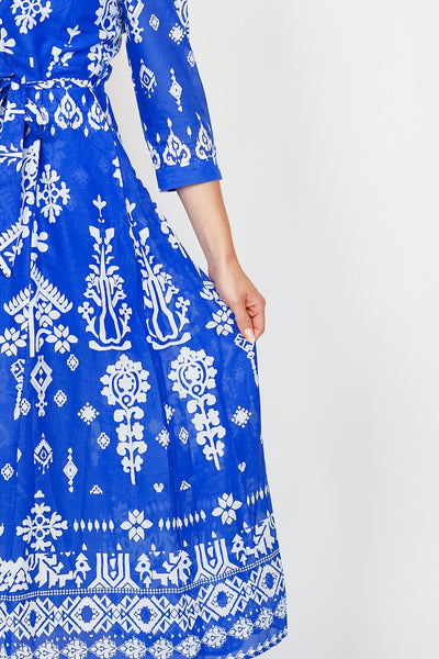 Bright Blue Bella Shirt Dress