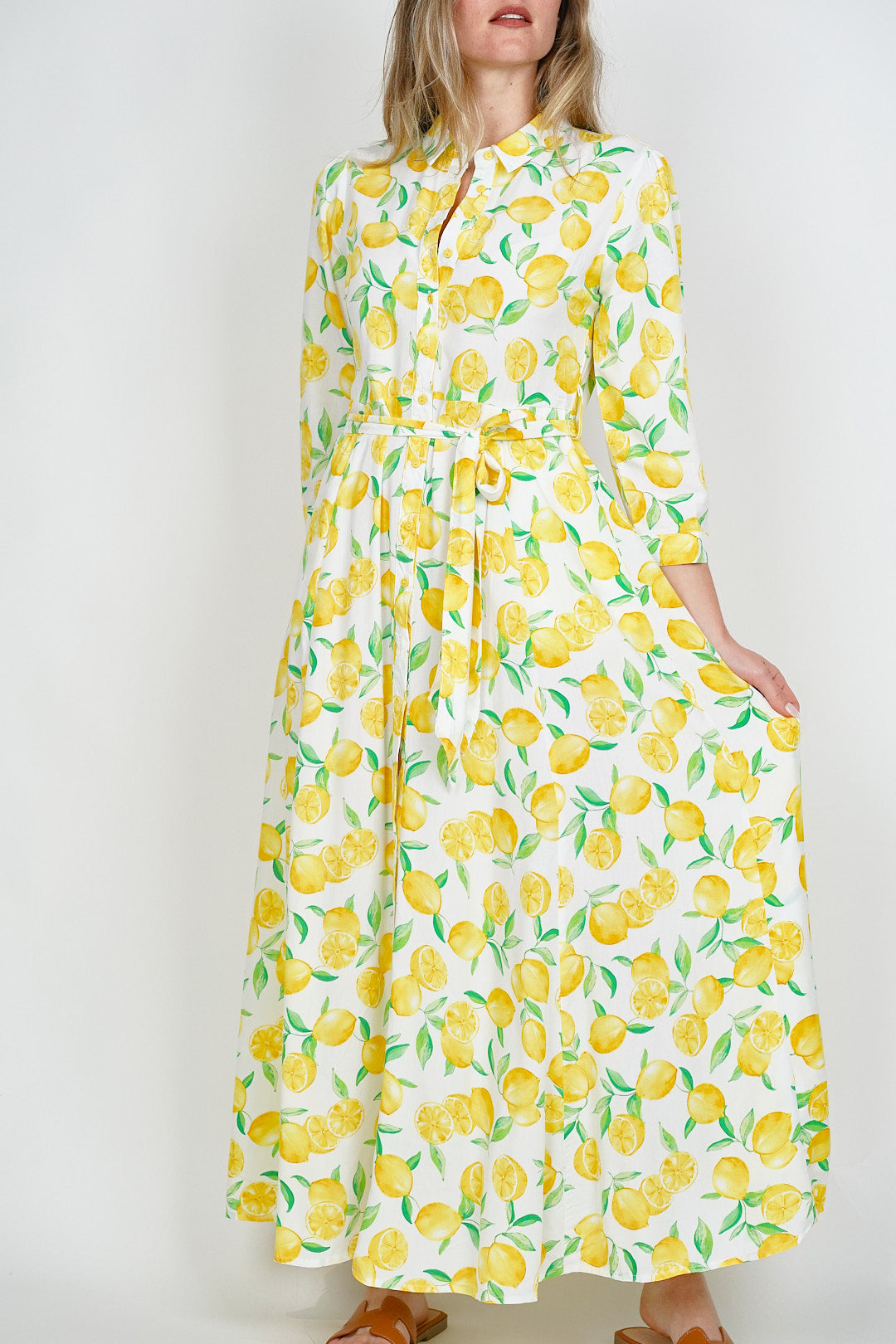 Goa Shirt Dress Lemon