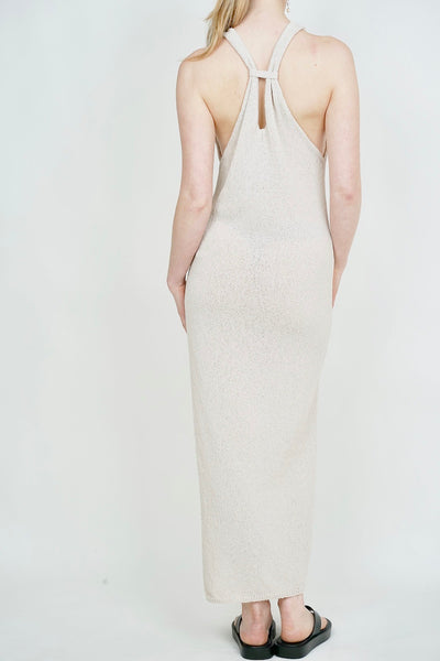 Taupe Knit Maxi Dress