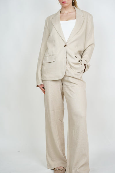 Jolanda Linen Blazer