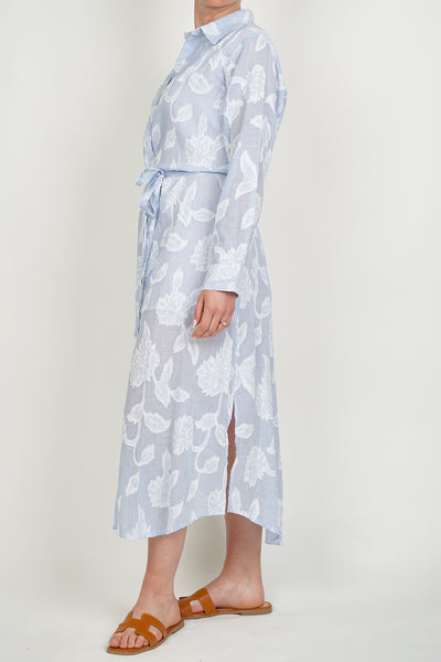 Kayley Cotton Dress Blue