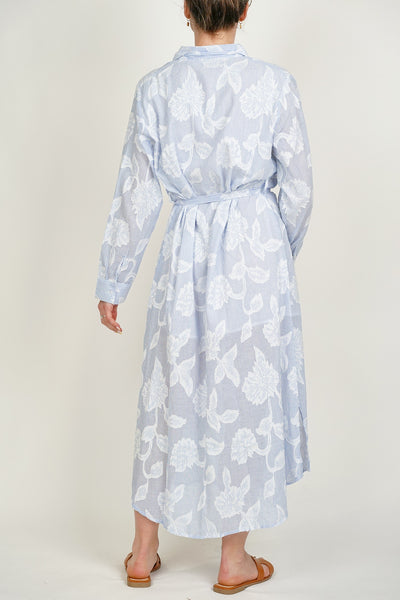 Kayley Cotton Dress Blue