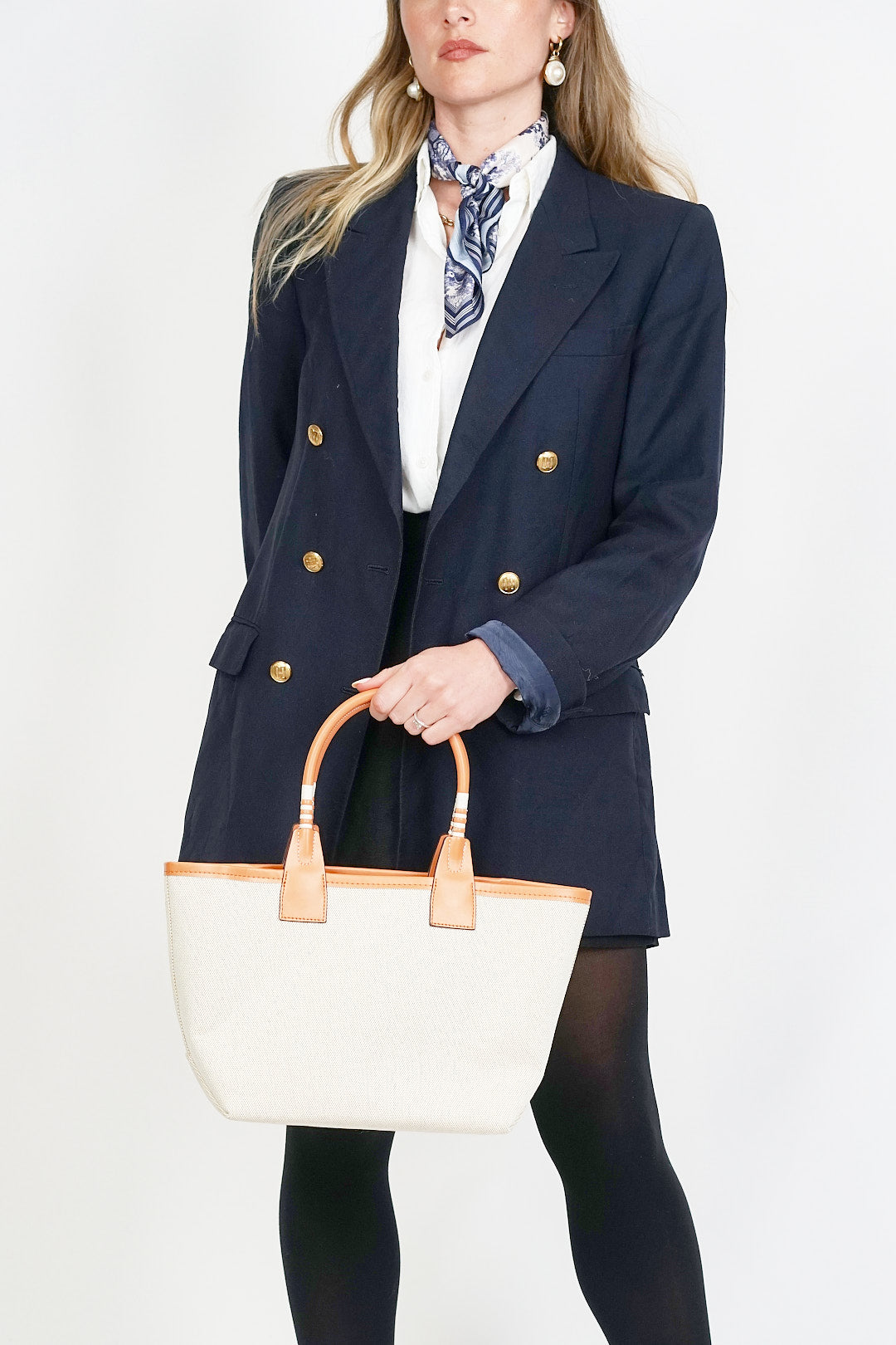 Genuine Leather Horse Bit Bag Neutral