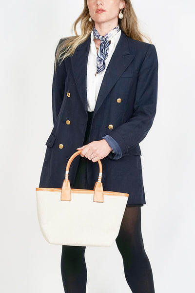 Genuine Leather Horse Bit Bag Neutral