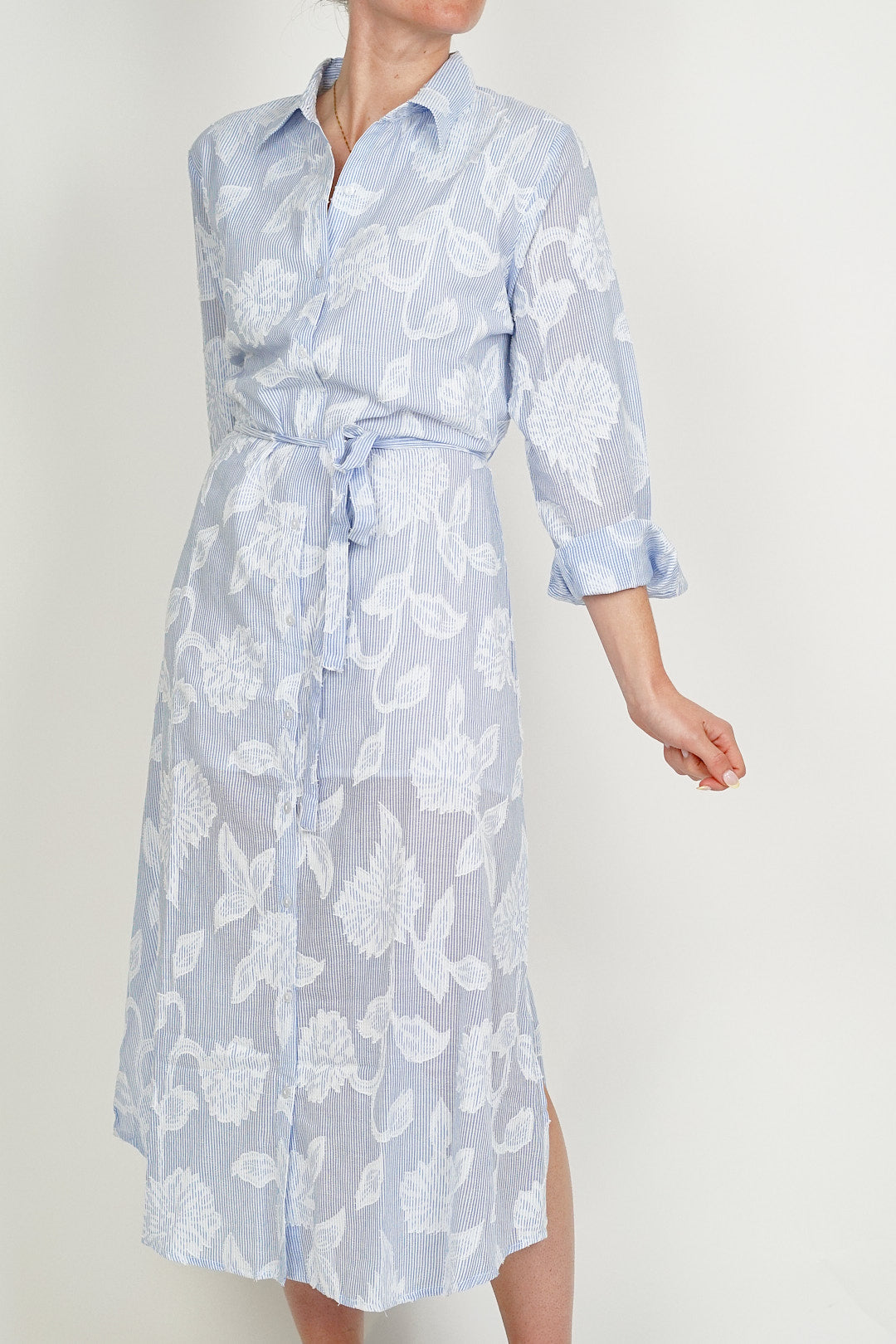 Kayley Cotton Dress Blue